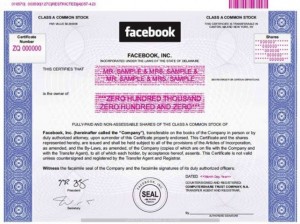 facebook株券